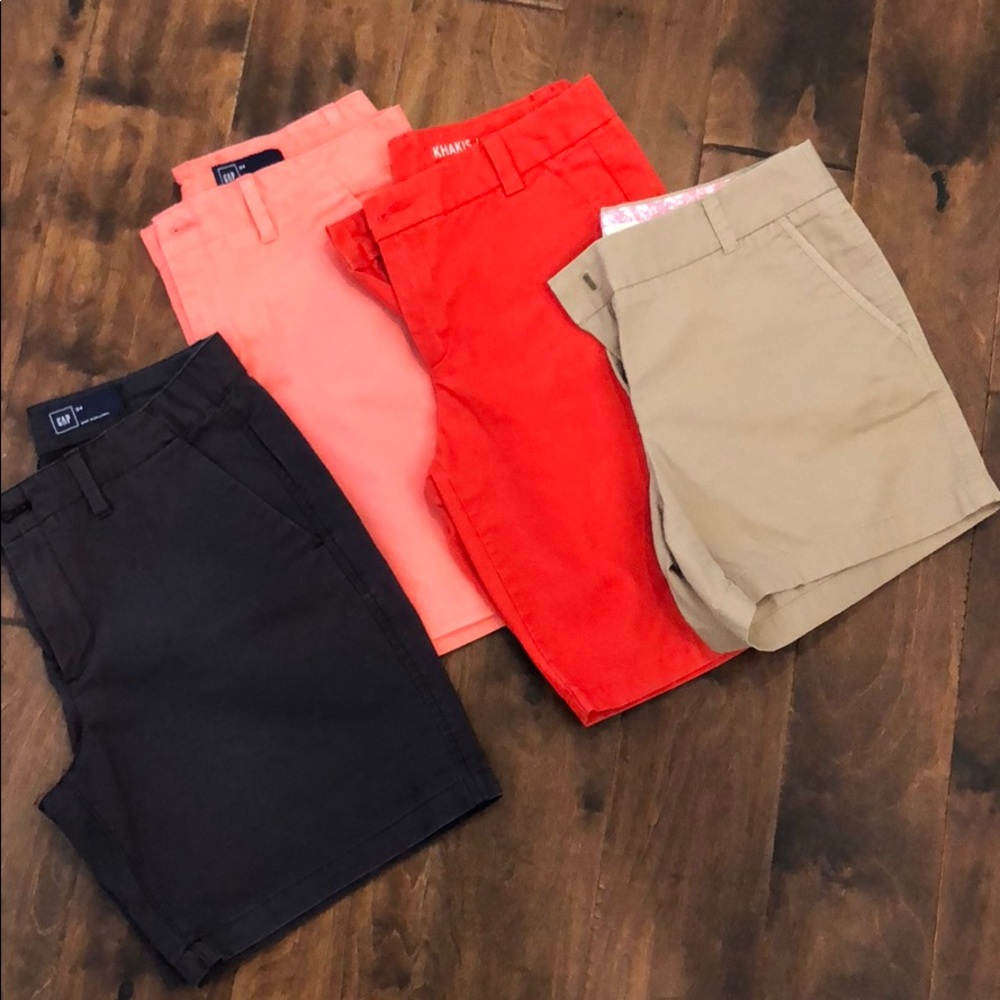 Lot of 4 Pairs JCrew & Gap Shorts